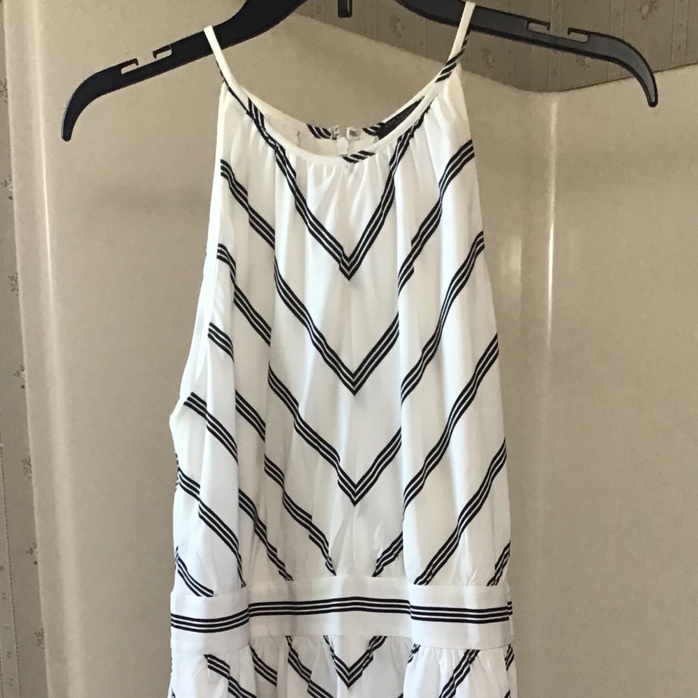 Ann Taylor Sundress White Black